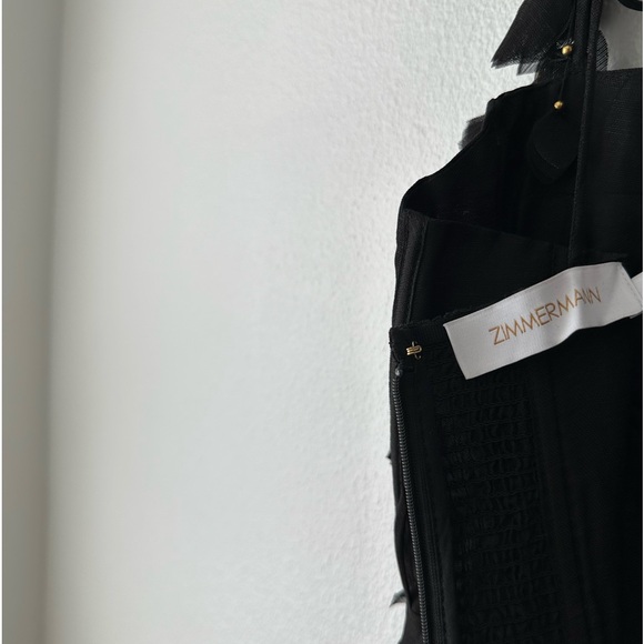 ZIMMERMANN NATURA BLACK CORSET MIDI DRESS - Picture 17 of 17